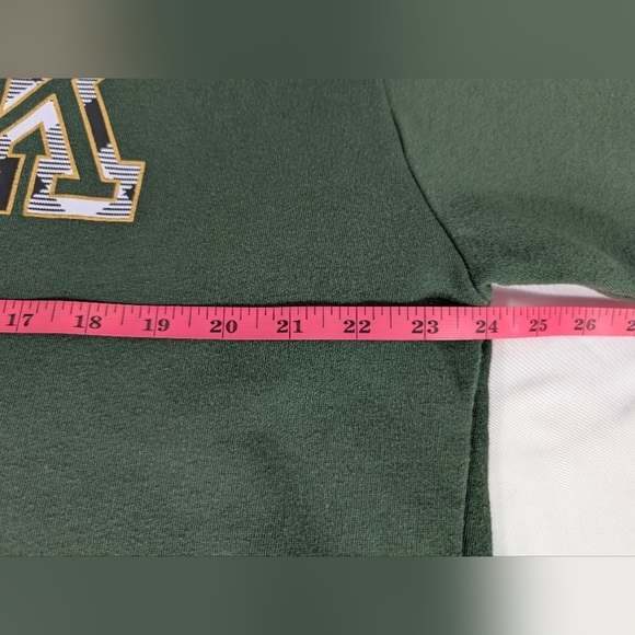 Victoria's Secret PINK Pullover Hoodie with Gold Trimmed Logo Green Size Large - Picture 6 of 7